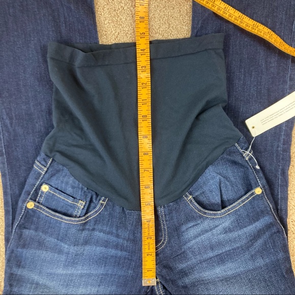 led Full Panel Crop Flare Bootcut Maternity Jeans - Picture 7 of 13